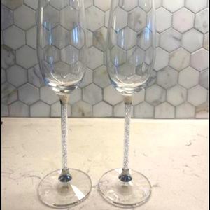 Swarovski Crystal Toasting Flutes